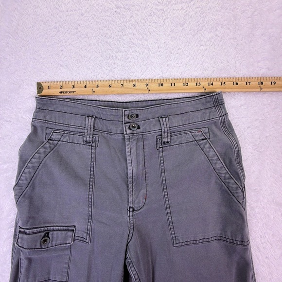 Anthroplogie The Wanderer Pants‎ Womens 29x27 Gray High-Rise Cargo Pocket Ankle - Picture 5 of 7